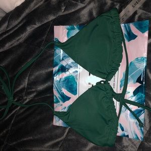 🔥3/$15!!! Shein Green Bikini Top